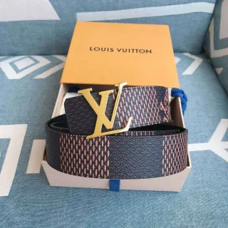 Louis Vuitton Monogram Eclipse চামড়ার বেল্ট