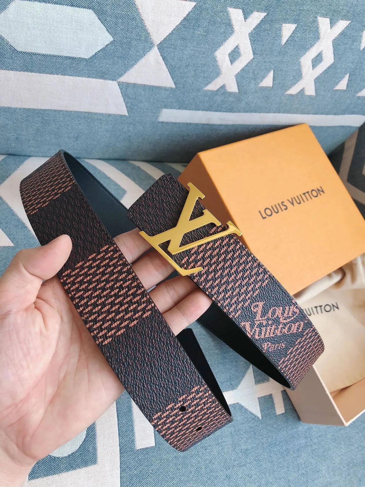 Louis Vuitton Monogram Eclipse Leather Belt 2