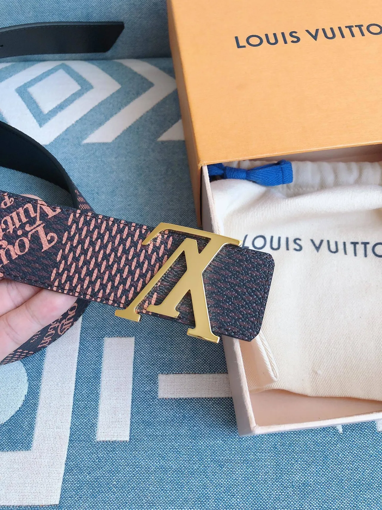 Louis Vuitton Monogram Eclipse Leather Belt 6