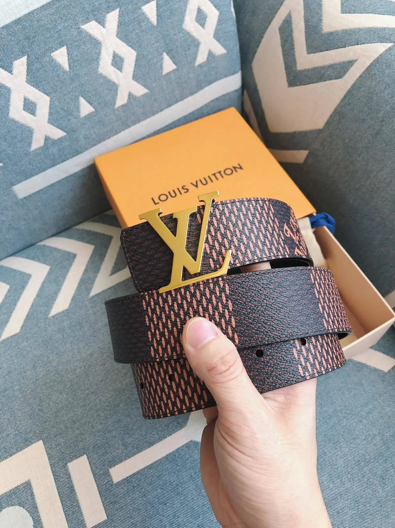 Louis Vuitton Monogram Eclipse Leather Belt 7