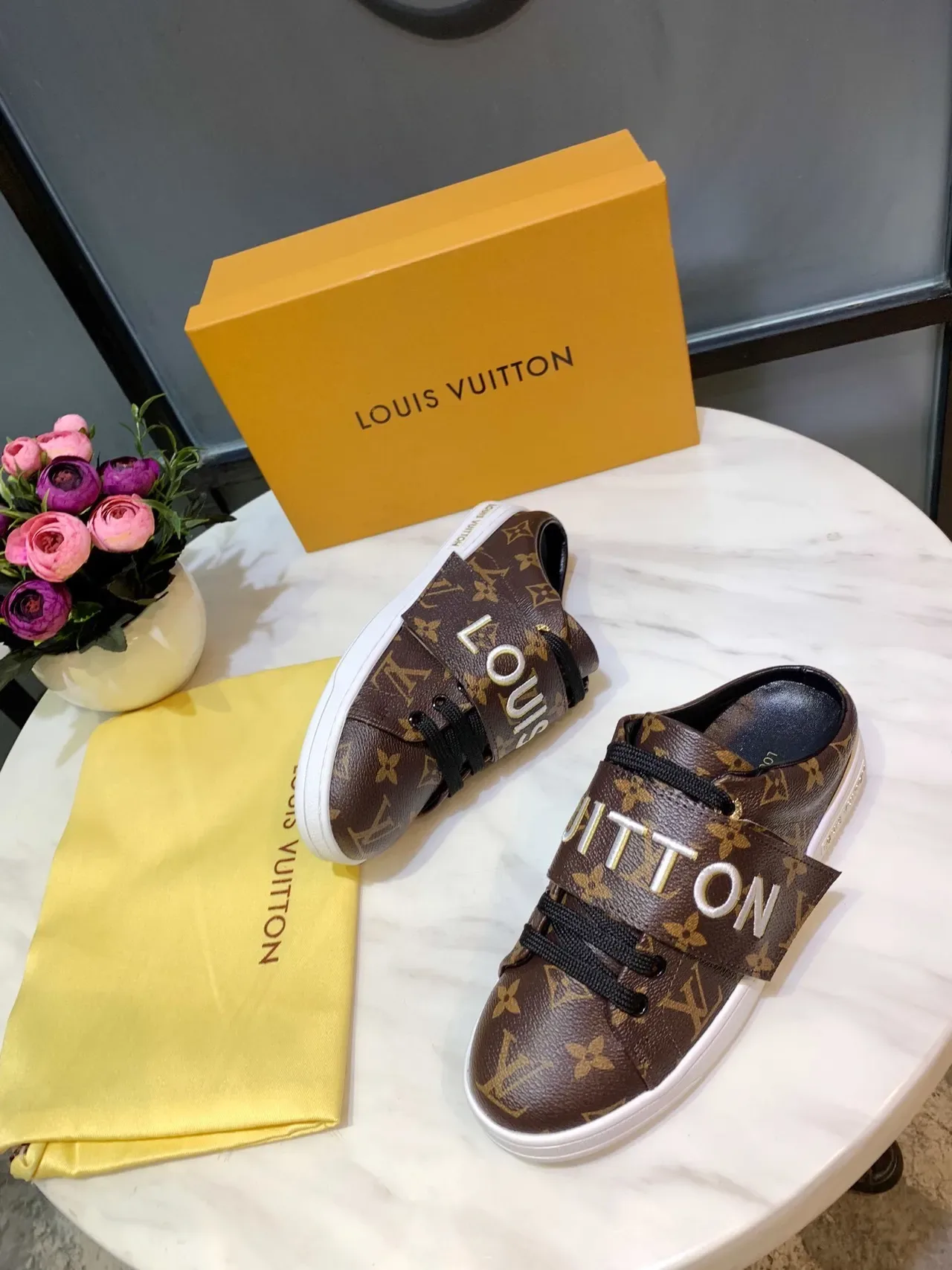 Louis Vuitton Monogram Embossed Logo Strap Lifestyle Sneakers 3