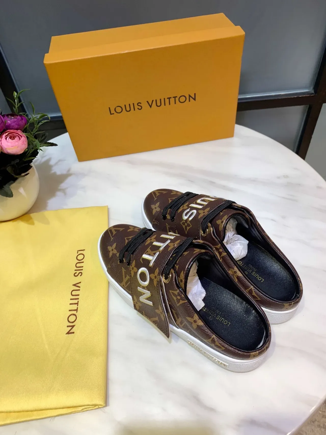 Louis Vuitton Monogram Embossed Logo Strap Lifestyle Sneakers 5