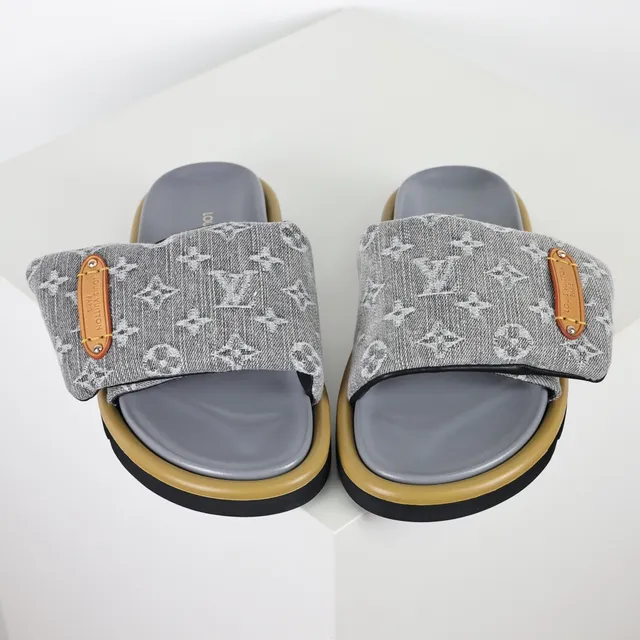 Louis Vuitton Monogram Fabric Strap Slipper 8