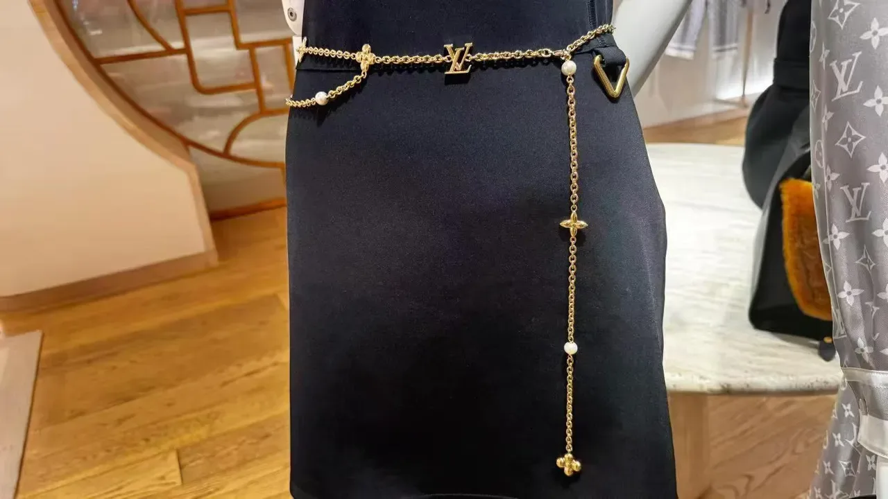 Louis Vuitton Monogram Flower and LV Initiales Gold-Tone Pearl Charm Necklaces 10
