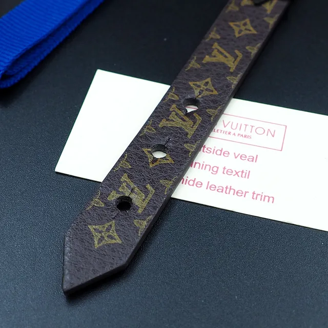 Louis Vuitton Monogram Fleur Bracelet Marron et Or Cuir 5