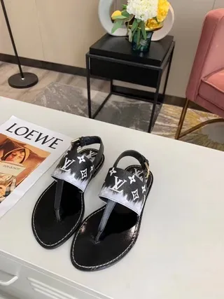 Louis Vuitton Monogram Gradient Strap Thong Casual Sandals 9