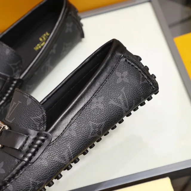 Louis Vuitton Monogram Loafer Black Leather Loafers 5