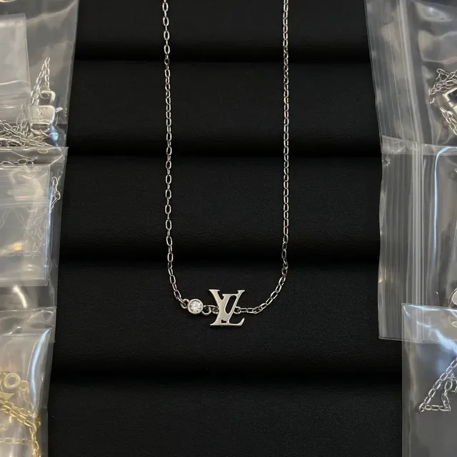 Louis Vuitton Monogram Pendant Gold-Tone Necklace 2