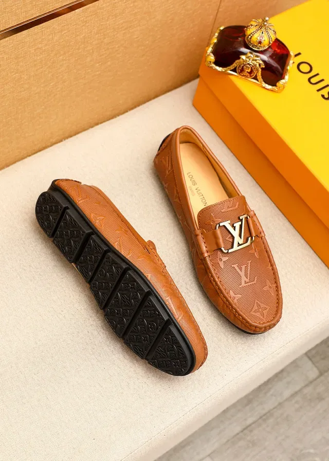Louis Vuitton Monogram Perforated Leather LV Buckle Loafer 3