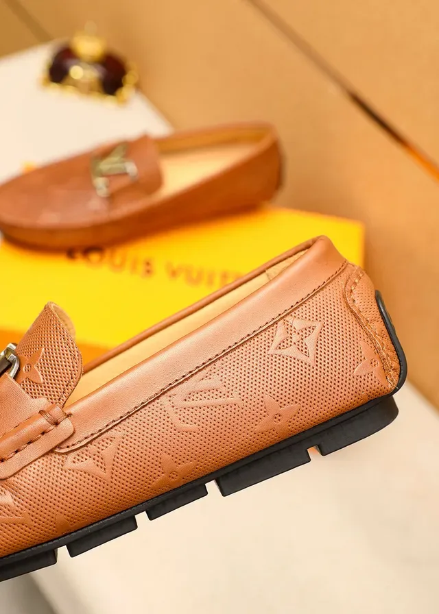 Louis Vuitton Monogram Perforated Leather LV Buckle Loafer 7