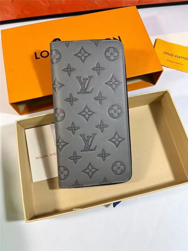 Louis Vuitton Monogram World Tour Light Gray Long Wallet 9
