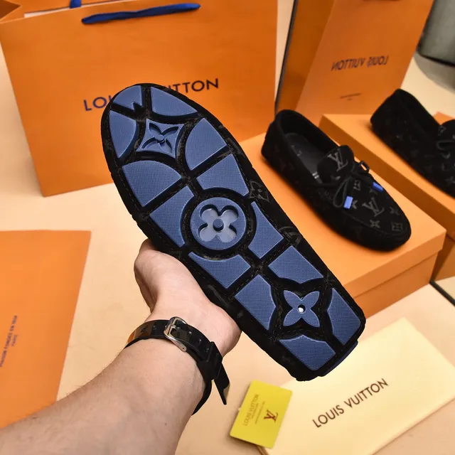 Louis Vuitton Monogrammed Suede Bow-Front Loafers 3