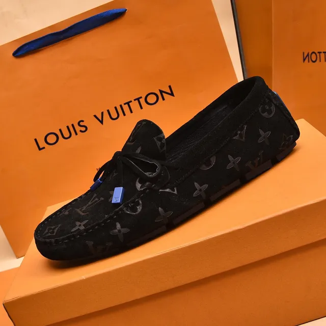 Louis Vuitton Monogrammed Suede Bow-Front Loafers 5