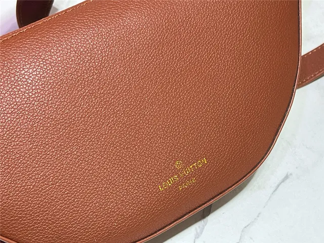 Louis Vuitton Moon Belt Bag Black Pebbled Leather Fashion Belt Bag 15