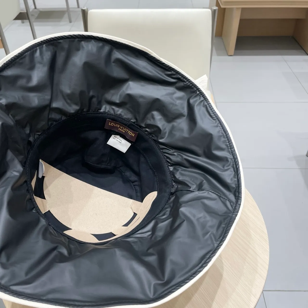 Louis Vuitton Navy and White Ribbon Bucket Hat 2