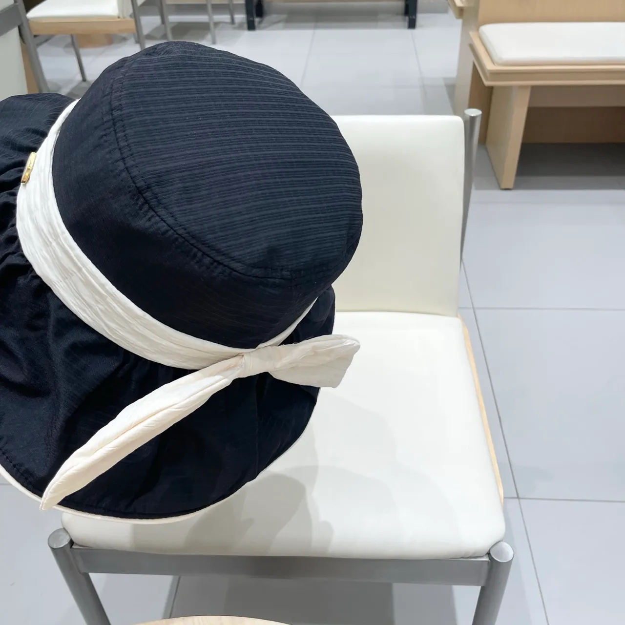 Louis Vuitton Navy and White Ribbon Bucket Hat 3