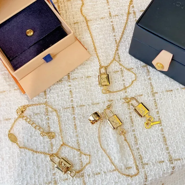 Louis Vuitton Padlock Monogram Gold-Tone Necklace 5
