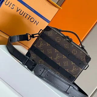 Louis Vuitton Petit Malle Monogram Brown and Black Messenger Bag