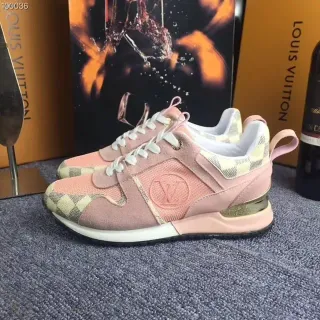 Louis Vuitton Zapatilla baja rosa beige de material mixto sneakers lifestyle