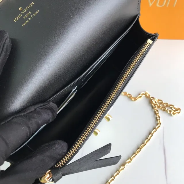 Louis Vuitton Pochette Metis Brown Black Monogram Canvas Flap Closure Chain Bag 6