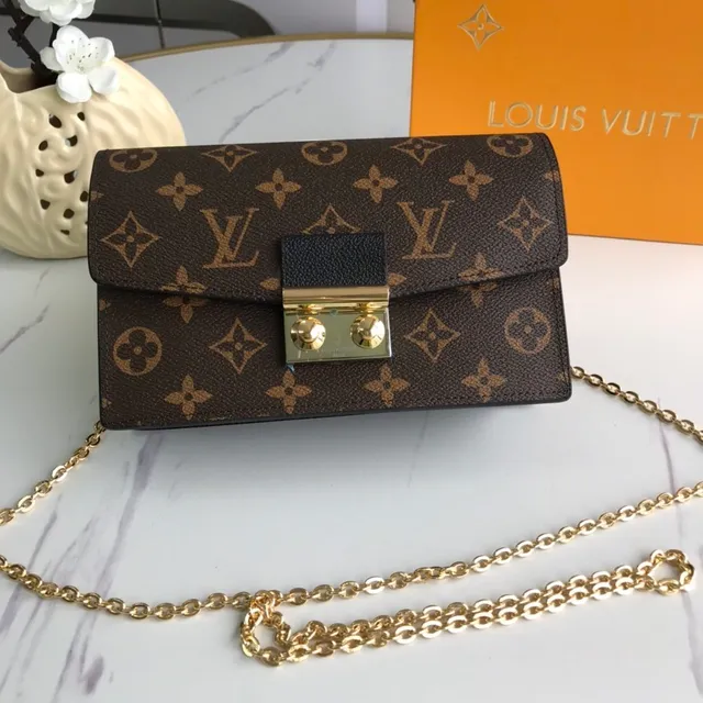 Louis Vuitton Pochette Metis Brown Black Monogram Canvas Flap Closure Chain Bag 7