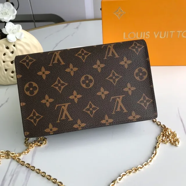 Louis Vuitton Pochette Metis Brown Black Monogram Canvas Flap Closure Chain Bag 8