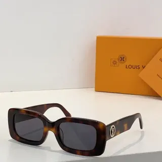 Louis Vuitton Rectangular Tortoiseshell Sunglasses