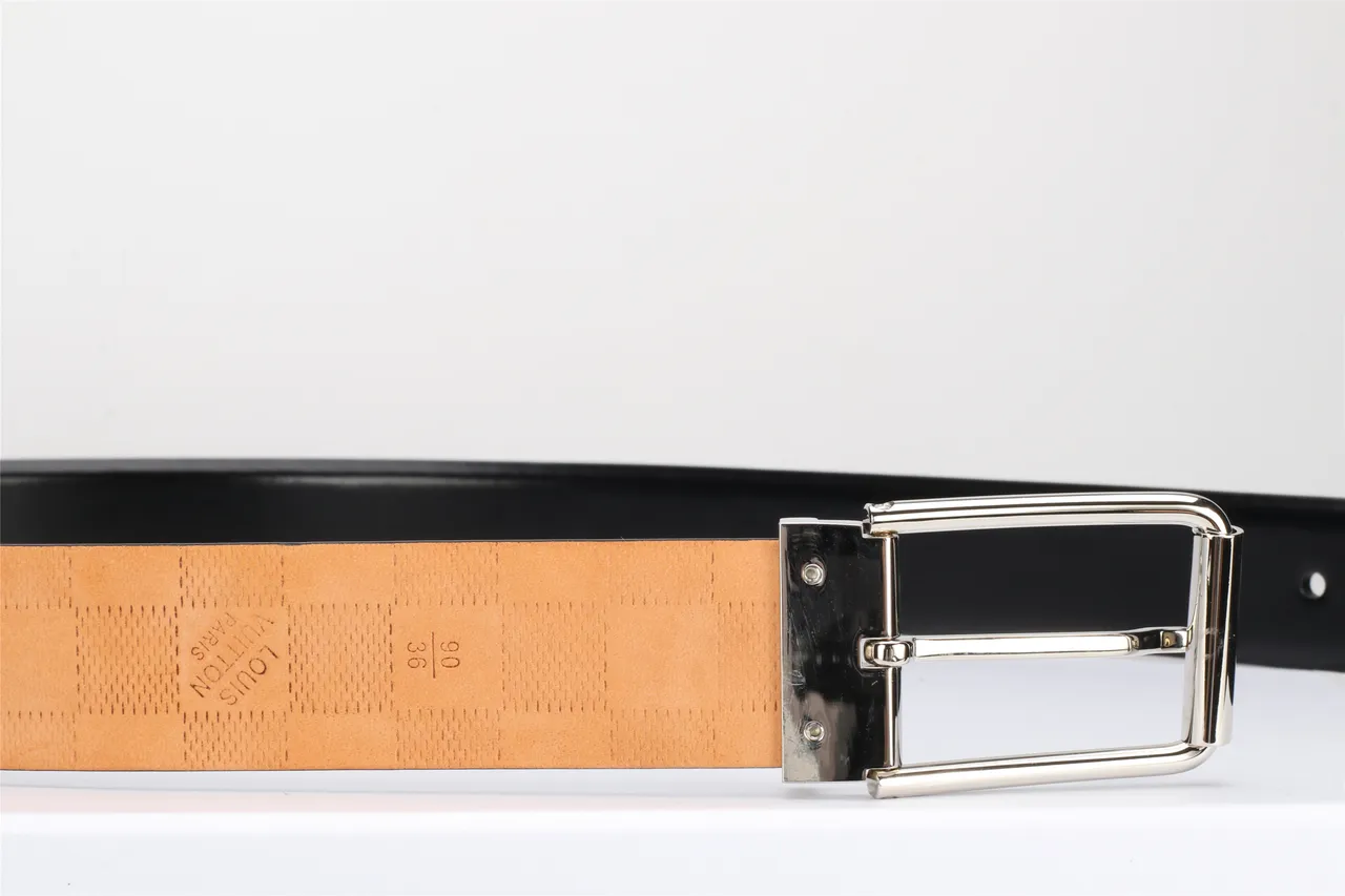 Louis Vuitton Reversible Buckle Black Leather Belt 11
