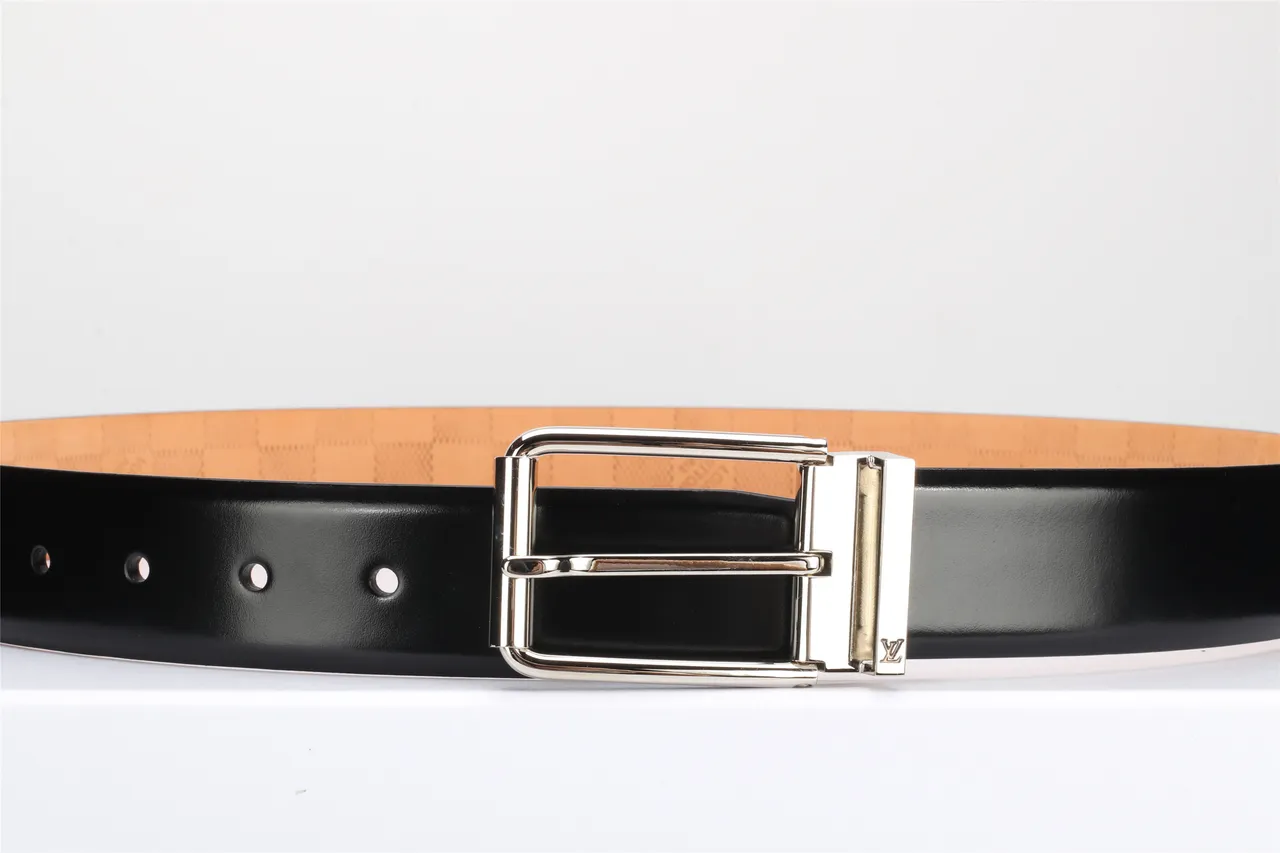 Louis Vuitton Reversible Buckle Black Leather Belt 15