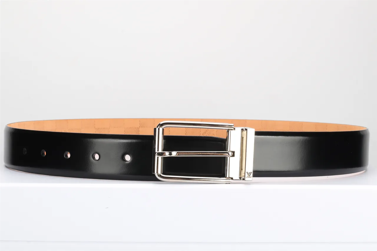 Louis Vuitton Reversible Buckle Black Leather Belt 16
