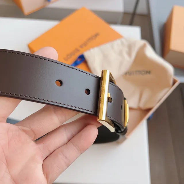 Louis Vuitton Reversible Two-Tone Leather Belt 5
