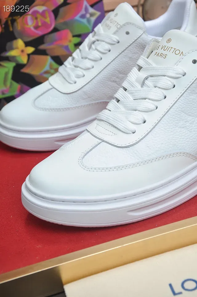 Louis Vuitton Run Away All-White Leather Lifestyle Sneakers 4