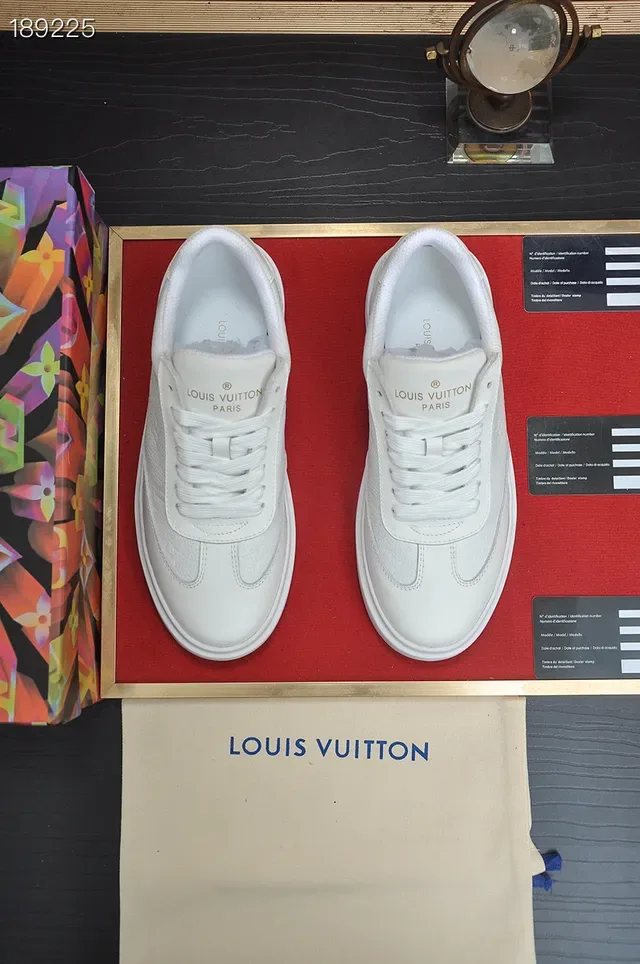 Louis Vuitton Run Away All-White Leather Lifestyle Sneakers 5