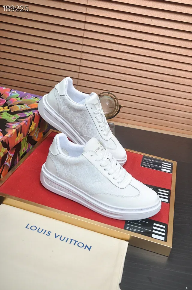 Louis Vuitton Run Away All-White Leather Lifestyle Sneakers 7