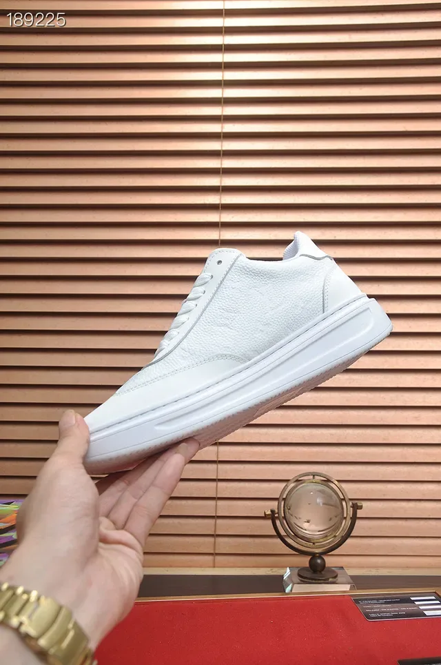 Louis Vuitton Run Away All-White Leather Lifestyle Sneakers 8