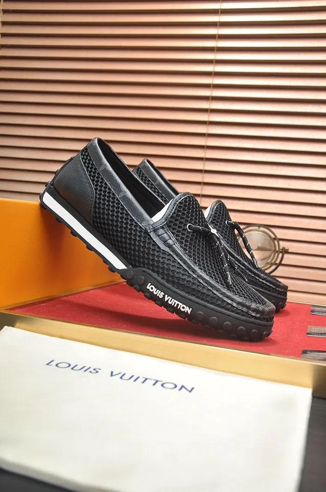 Louis Vuitton Run Away Black Mesh Boat Shoe 3