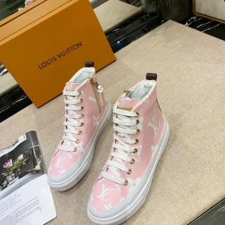 Louis Vuitton Run Away alto rosa Monogram zapatillas estilo de vida