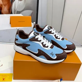 Louis Vuitton Run Away Light Blue and Brown Lifestyle Sneakers