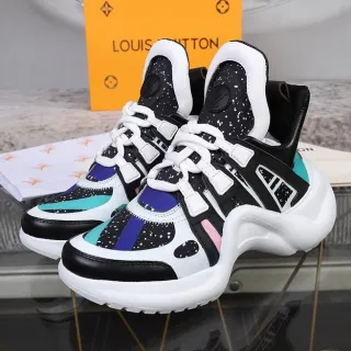 Louis Vuitton Run Away Tênis Multicolor Salpicados Grossos
