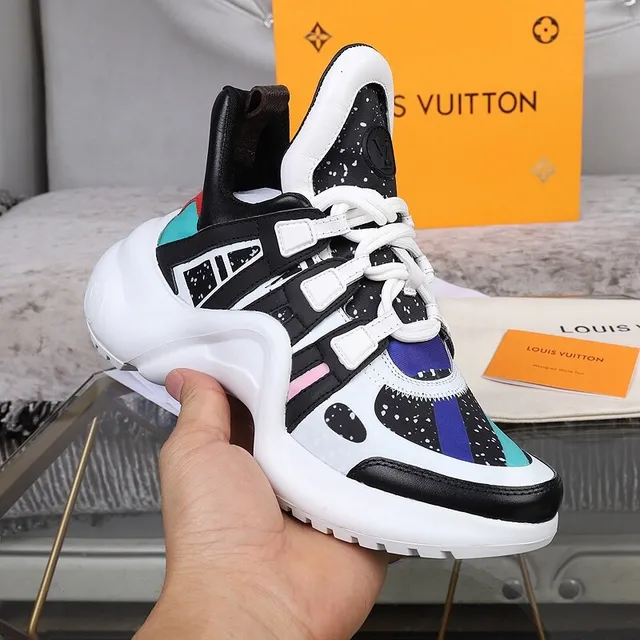 Louis Vuitton Run Away Multicolor Speckled Chunky Sneakers 3