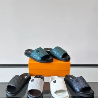 Louis Vuitton Run Away Slide सिलवाया हुआ Damier स्लिपर्स