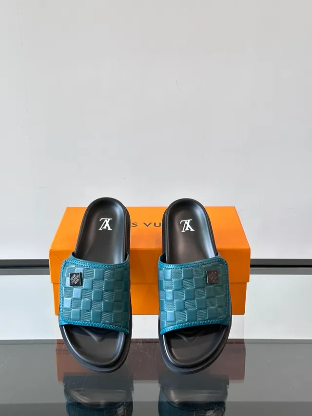 Louis Vuitton Run Away Slide Quilted Damier Slippers 4