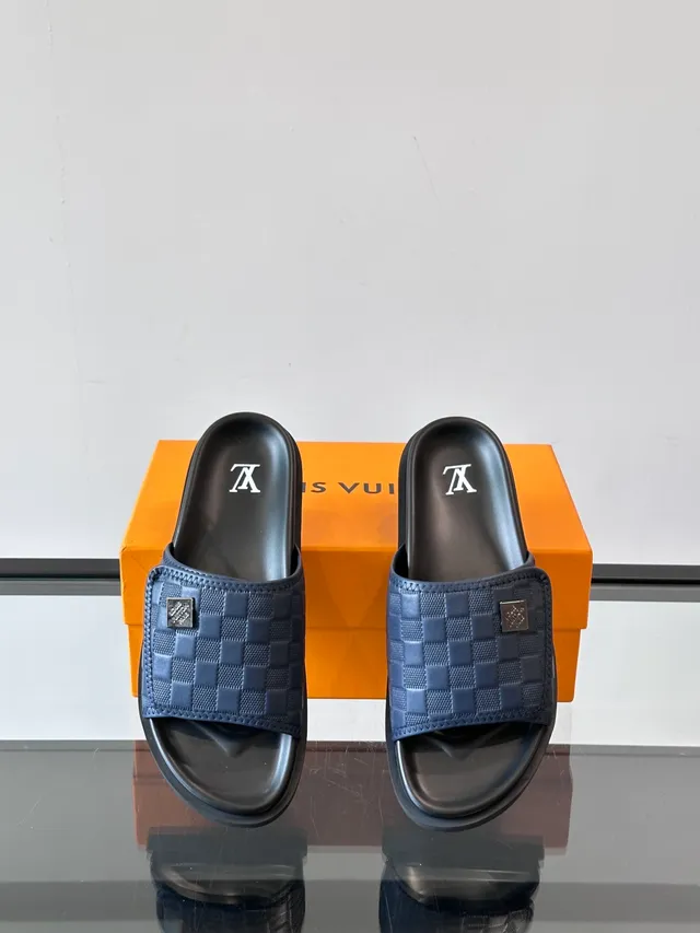 Louis Vuitton Run Away Slide Quilted Damier Slippers 5