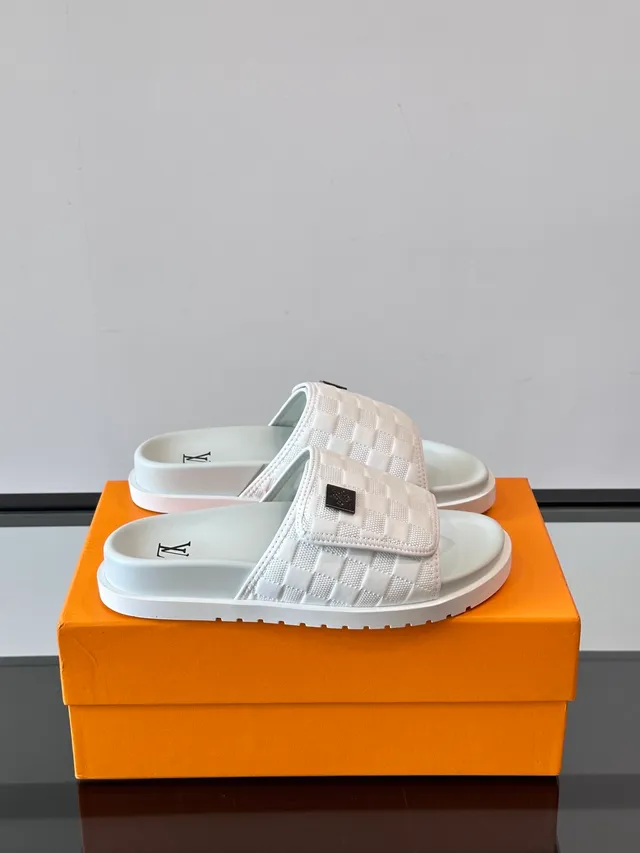 Louis Vuitton Run Away Slide Quilted Damier Slippers 11