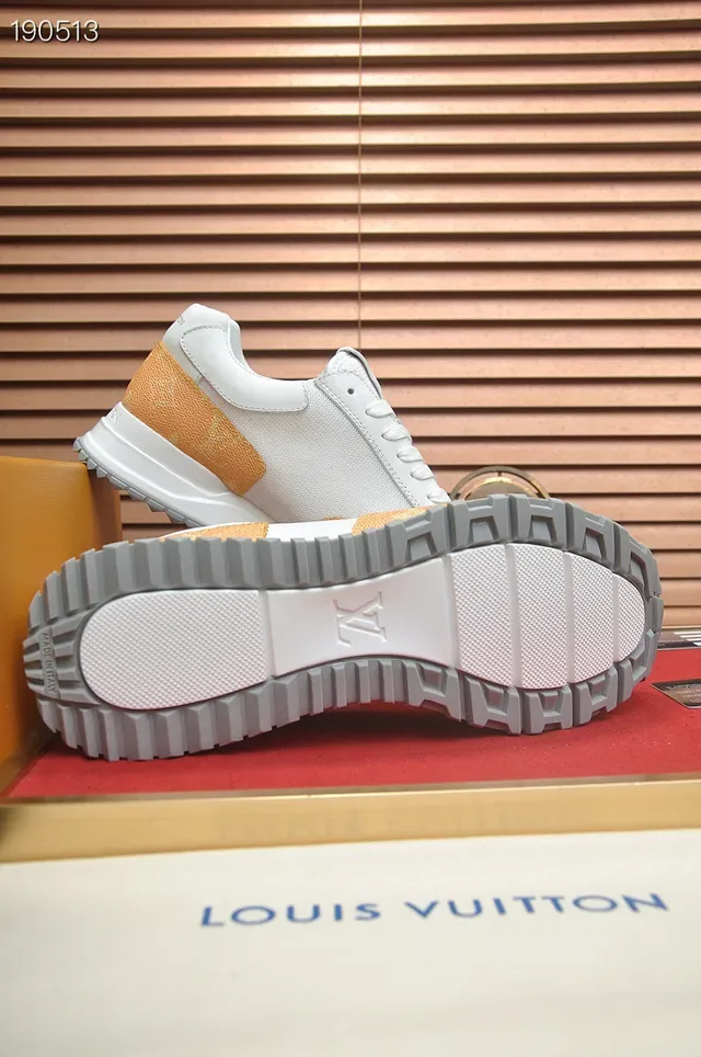 Louis Vuitton Run Away White and Tan Lifestyle Sneakers 2