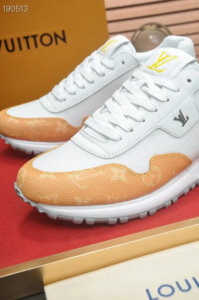 Louis Vuitton Run Away White and Tan Lifestyle Sneakers 3