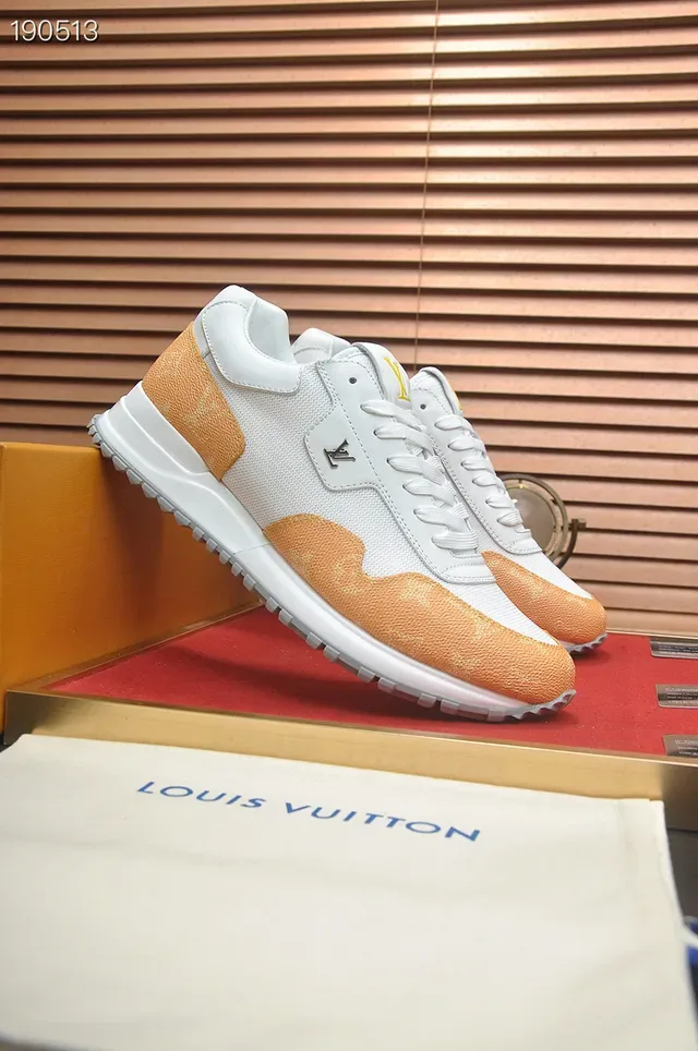 Louis Vuitton Run Away White and Tan Lifestyle Sneakers 5