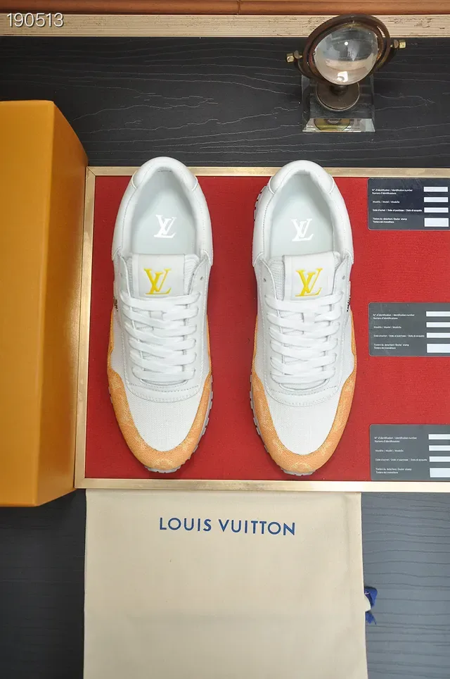 Louis Vuitton Run Away White and Tan Lifestyle Sneakers 7
