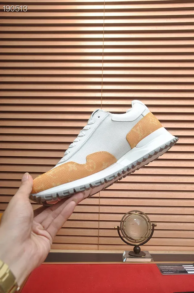 Louis Vuitton Run Away White and Tan Lifestyle Sneakers 8