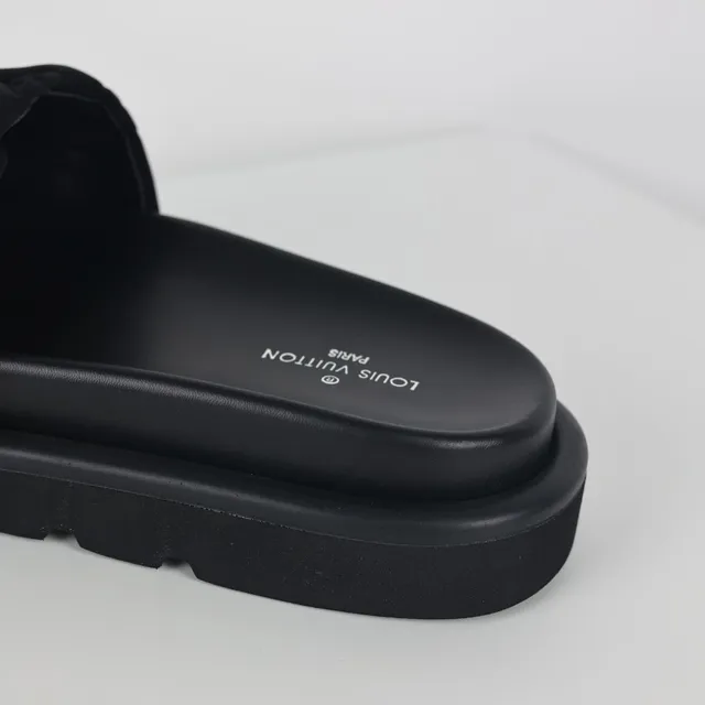 Louis Vuitton Slide Monogram Black Slippers 4